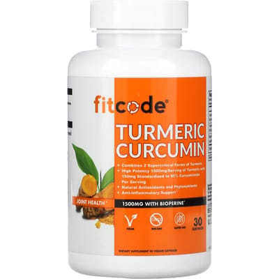 Kurkuma Curcumine, 1.500 mg, 90 Plantaardige Capsules (500 mg per capsule)