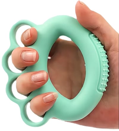 Siliconen Vingertrainer 40LB – Grip Trainer & Finger Exerciser – Handtrainer voor Kracht, Revalidatie & Flexibiliteit – Vingerstretcher – Groen