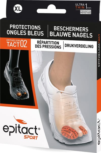 Epitact Sport Digitop Maat XL – Teenbeschermers tegen Blauwe Nagels – Voor Hardlopers en Sporters