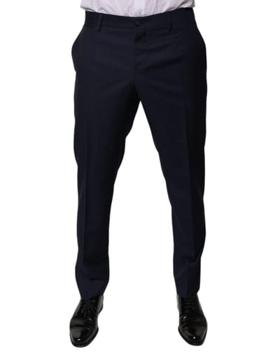 Slimfit Broek Micropatroon Stijl