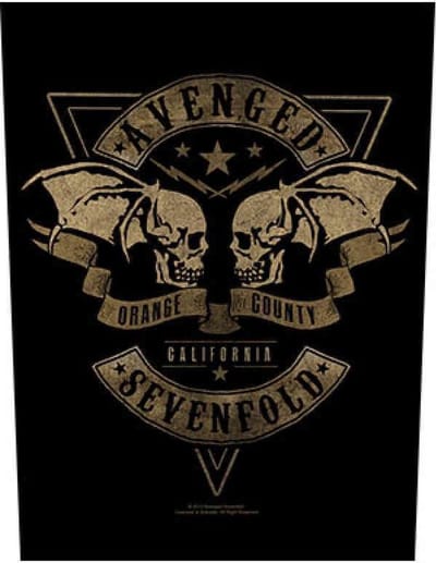Avenged Sevenfold - Orange County Rugpatch - Zwart