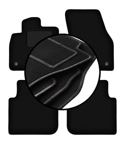 Complete set veloursmatten voor: Skoda Kodiaq crossover (2016-)