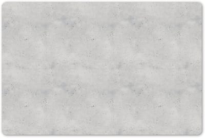 Placemats 45x30 cm - Placemat kunststof - 1 stuk - Grijs - Beton - Neutraal - Borden onderleggers - Decoratie voor op tafel - Keuken tafeldecoratie accessoires - Vinyl onderlegger - Tafelversiering