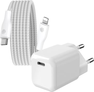 Mini Snellader 30w - 3 Meter - Oplader geschikt voor iPhone en iPad met Apple Lightning aansluiting