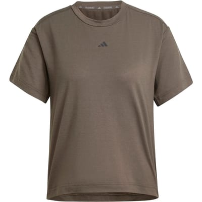 Adidas Performance Primelift Back-Cutout 3-Stripes T-Shirt - Dames - Groen