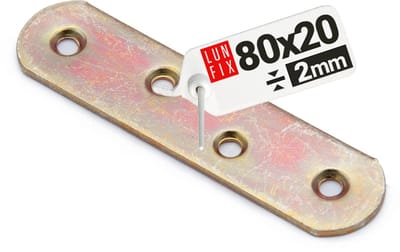 LUN FIX - Meubel vlakverbinder - 80x20x2mm - plaatconstructieverbinder - meubelverbinder.