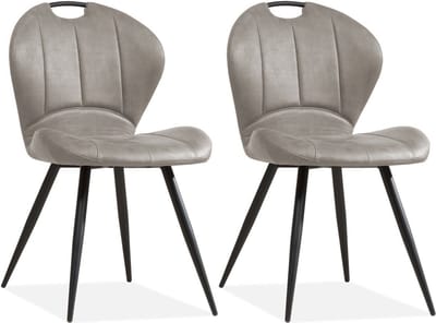 Eetkamerstoel Miracle - Pebble (set van 2 stuks)
