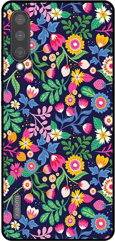 Smartphonica Telefoonhoesje Geschikt voor Xiaomi Mi A3 met bloemen opdruk - TPU backcover case flower design geschikt voor Xiaomi Mi A3
