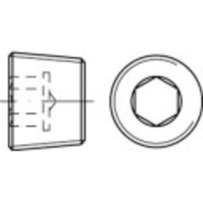 TOOLCRAFT 112632 Sluitschroeven M18 Binnenzeskant (inbus) DIN 906 Staal 25 stuk(s)