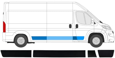 Sierlijsten set voor Opel Movano 2021-2026 / Rechts
