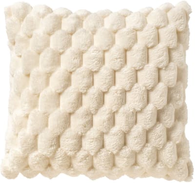 Dutch Decor VIVA - kussenhoes 45x45 cm - superzacht - 100% gerecycled - Snow White - wit - met rits - zonder binnenkussen