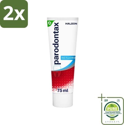 Parodontax - Tandpasta - Fluoride Vrij - 75ml - Voordeelverpakking - 2 stuks - Fluoridevrije tandpasta - Mondgezondheid