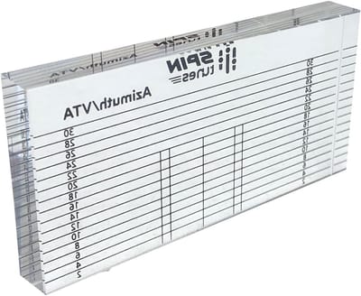VTA Azimuth liniaal voor vinylliefhebbers - Nauwkeurig ingesteld verticaal trackinghoekblok voor DJ-draaitafel en Azimut-uitlijning - essentieel hulpmiddel voor optimale prestaties van de