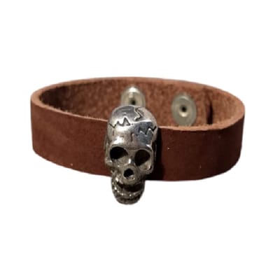 Armband-dark brown skeleton