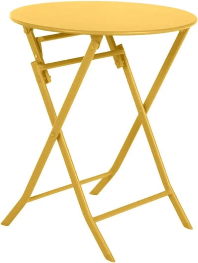 Hespéride Luxe Bistrotafel - Greensboro Tafel - Mosterd - 60x60x91cm