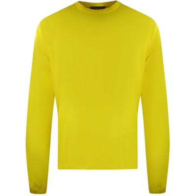 DSquared2 Uniseks T-shirt met lange mouwen en logobackprint voor volwassenen (Geel)