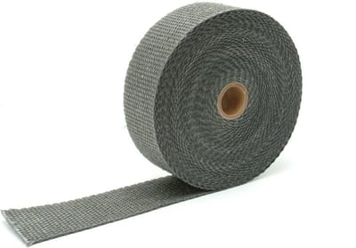 Zwart glasvezel 5cm x 15m uitlaatband