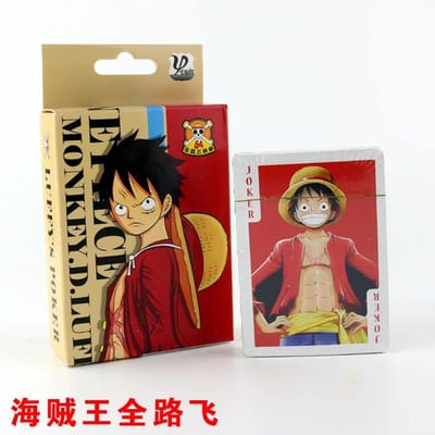 54 Stuks/set One Piece Figuren Collectie Monkey D. Luffy Pokerkaart en Roronoa Zoro Speelkaarten Kleurdoos Verpakking Kind Mooi Cadeau Speelgoed