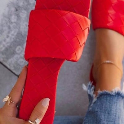 Zomer Vrouwen Platte Slippers Vrouwen Outdoor Open Teen Sandalen Vrouwen Casual Strand Schoenen Vrouw Slippers Grote Maat 35