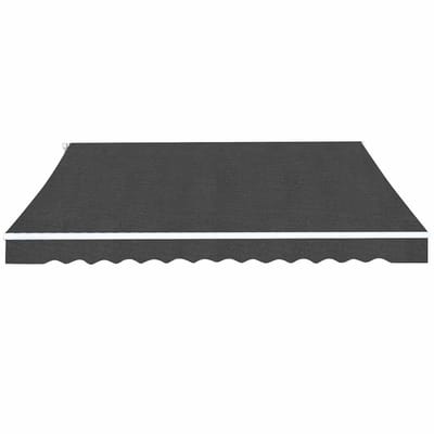vidaXL - Luifel - handmatig - uittrekbaar - 450 - cm - antraciet