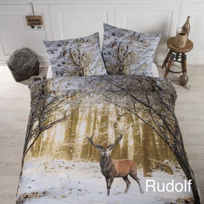Papillon Rudolf - dekbedovertrek - eenpersoons - 140 x 200/220 - Multi