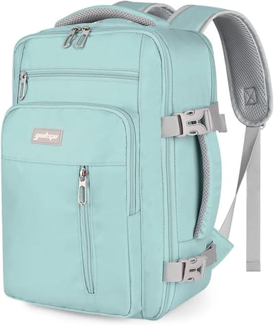 Reisrugzak 40x20x25 cm voor Handbagage, Waterdicht met 15,6 inch Laptopvak, 20L Casual Daypack voor Weekend en Zakenreizen
