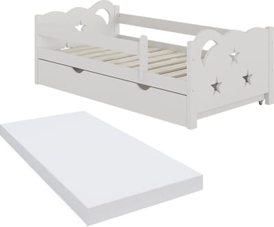 Vitalispa Jessica Kinderbed – 70x140 cm met lade en matras Wit