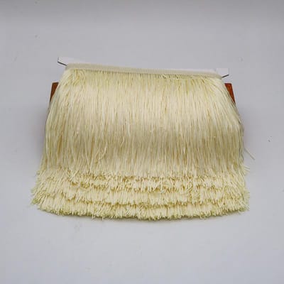 Veer 10 Yards 15cm Lang Kwastje Franje Rand Kantlint Kwastjes Voor Gordijnen Jurken Franjes Voor Naaien Afwerkingen Accessoires Ambachten 5 yards beige