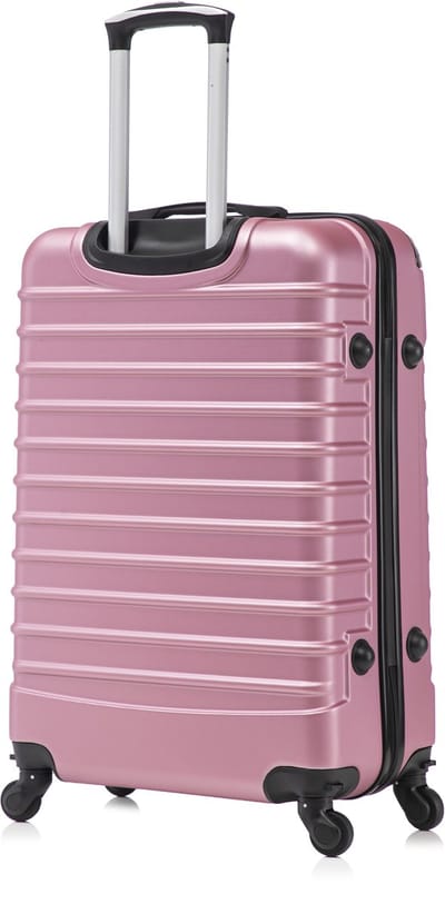 Travelerz Rome Koffer – Handbagage 39 Liter – Lichtgewicht ABS – Spinner Wielen – Rosé Roze – Met Cijferslot