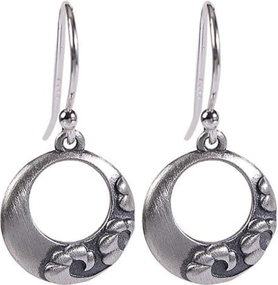 Oorbellen Zilver - Oorhangers - Bloemen