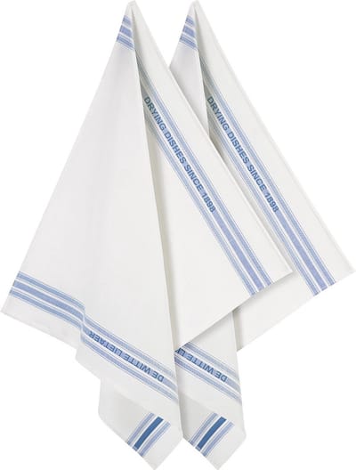 De Witte Lietaer - Dish, 6 Keukenhanddoeken - Blauw - 6 stuks - 65 x 70 cm - Katoen/Linnen