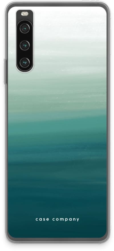 Case Company® - Hoesje geschikt voor Sony Xperia 10 IV hoesje - Ocean - Soft Cover Telefoonhoesje - Bescherming aan alle Kanten en Schermrand