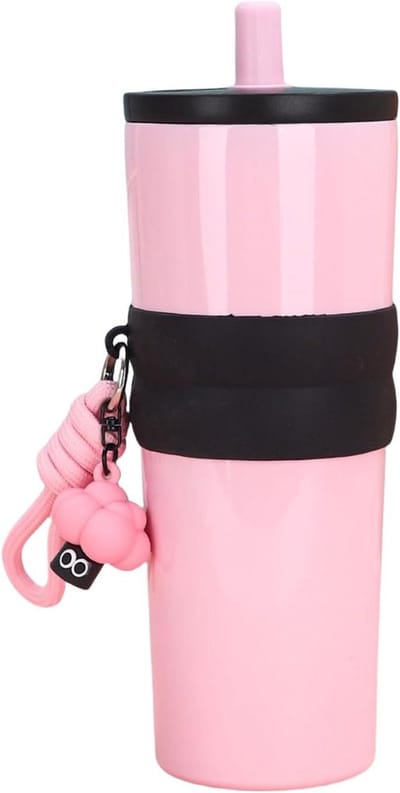 Koffiebeker - Reisbeker Thermos - Dranken Meenemen - Dubbelwandig Vacuüm - 800 ml - Roze