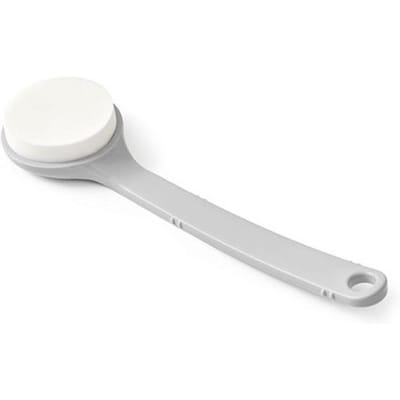 Exfoliërende sponsborstel met lange steel Badscrubber Back Body Scrub Peeling Reinigingsborstel Badkamer Doucheborstel grijs