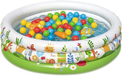 Bestway® Sprouts & Spring™ Opblaasbare Ballenbak en Speelbad met 50 speelballen
