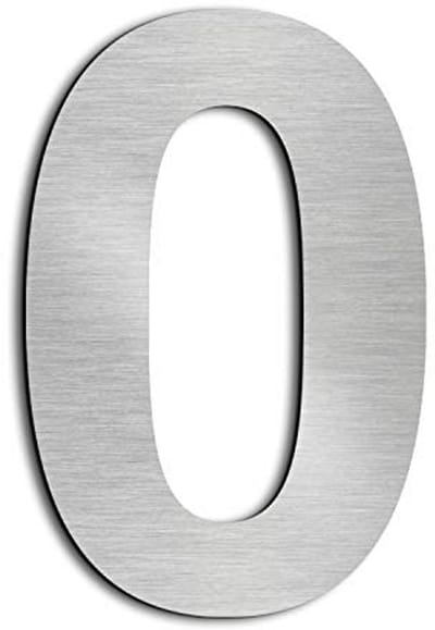 4 inch Roestvrij Stalen Huisnummer - Modern Design voor Brievenbus en Deur
