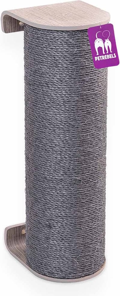Petrebels Wandmeubel wandmontage Klimmuur Kat - Kattenmuur Climb 2080 set-Old Grey - 20 x 22 x 82 cm
