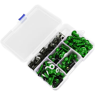 177PCS Motorfiets Kuipbout Kit Kleurrijk M5 M6 Motorfiets Windscherm Schroeven Vervanging Voor SUZUKI GSXR600 GSXR750 Green
