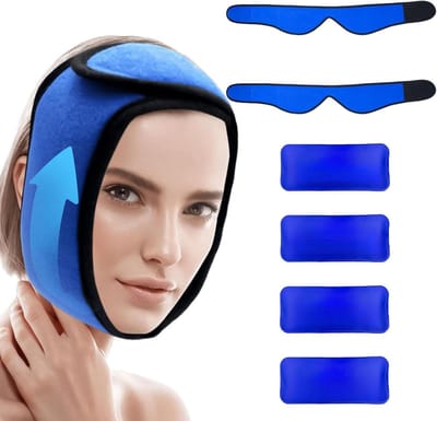 Koelpads gezichtsgel voor verstandskiezen - handsfree koelpacks voor TMJ-pijnverlichting - gezichtsoperaties - gezichtsoedeem - tandpijn