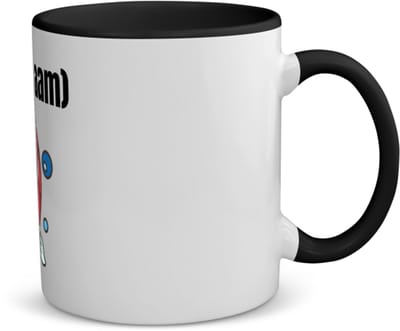 Akyol - vis met eigen naam koffiemok - theemok - zwart - Vis - vissen liefhebbers - iemand die houdt van vissen - verjaardag - cadeau - kado - 350 ML inhoud