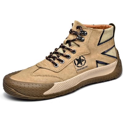 Herfst en Winter Nieuwe Heren Sports Vrijetijdsschoenen Heren Mode Schoenen Mid-Top Herenschoenen Enkellaarzen Stijlvolle Sneakers 45 bruin