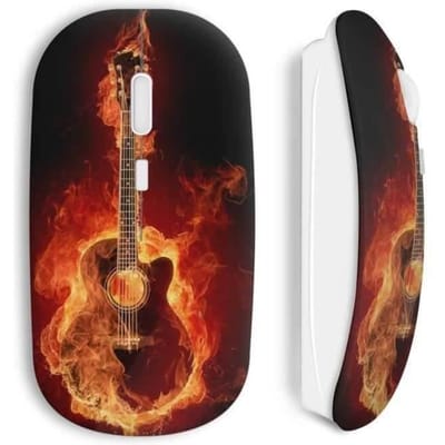 Souris sans fil Guitare en feu