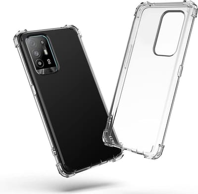 HB Hoesje Geschikt voor Oppo A94 5G - Transparant - Anti Shock Hybrid Back Cover