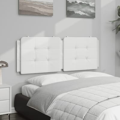 vidaXL - Hoofdbordkussen - "Zadar" - 120 - cm - kunstleer - wit