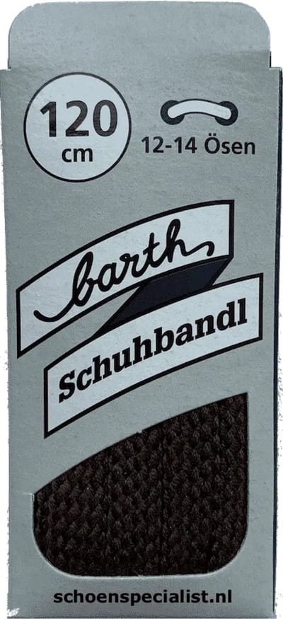 Veters - Middel Bruin - Platte - 120 CM  (Barth)