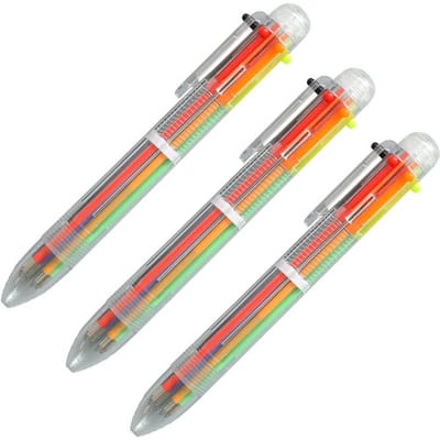 Tekenspullen 6-in-1 Balpen 8-Kleuren Doosje Kleurpotloden 12-Kleuren Bouwstenen Kleurpotloden Multifunctionele Graffiti Accessoires ZYF