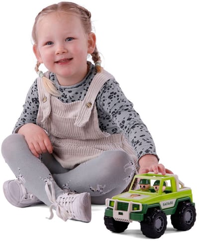 Cavallino Jeep Groen met 2 Speelfiguren
