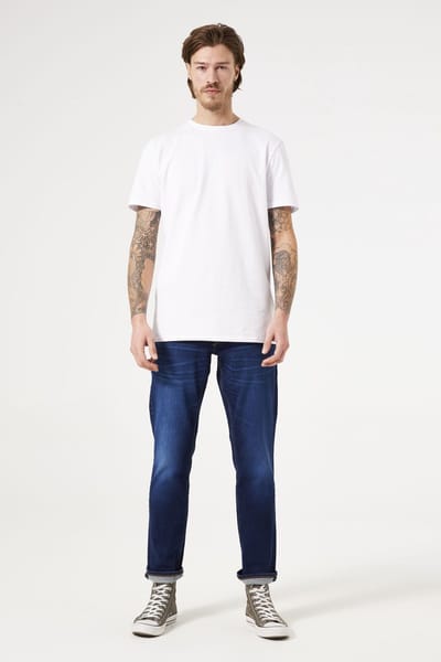 GARCIA Russo Heren Tapered Fit Jeans Blauw