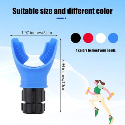 Spiertrainer Set - Ademhalingstrainer Kracht - Dagelijkse Fitnesstraining - Variabele Weerstandsinstelling - Compact Draagbaar - Meerkleurig