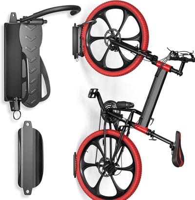 Famanu - Draaibare fietshanger voor verticale opslag, antislip ontwerp, draagvermogen 30 kg